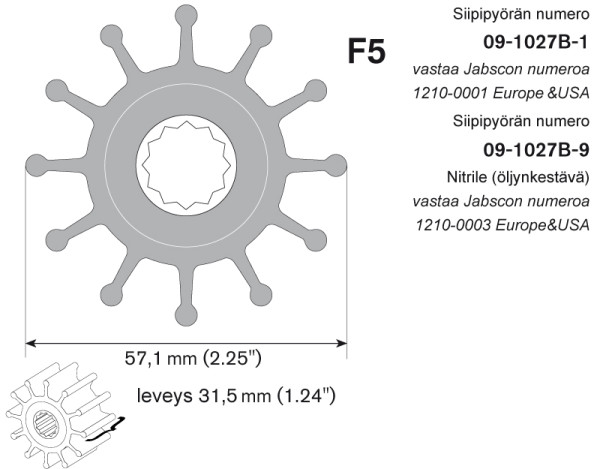 09-1027BT-1 Svänghjul F5B