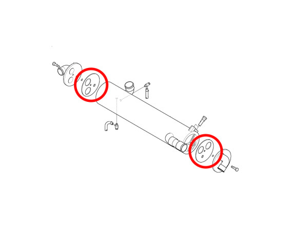 TIIVISTE B freshwater cooler for header TIIVISTE B freshwater cooler for header