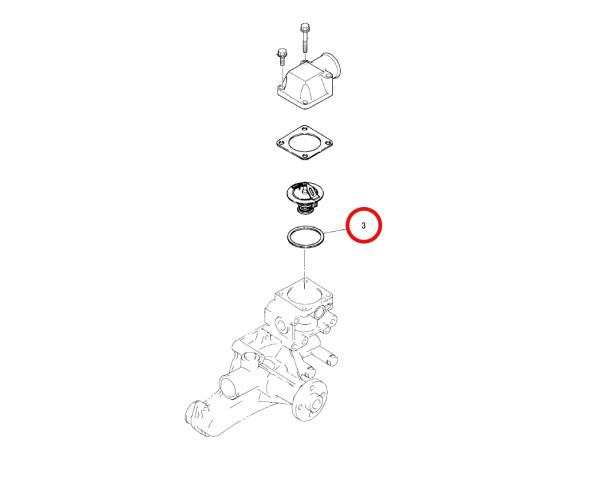 Thermostat gasket 4LH