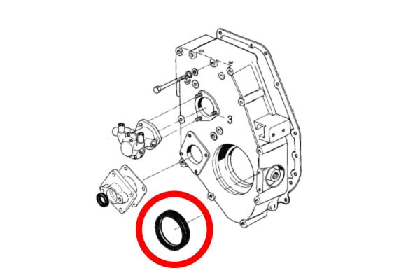 124450-01800 Lip seal SEAL, OIL