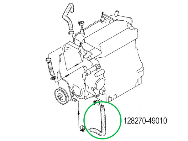 128270-49010 Pump hose