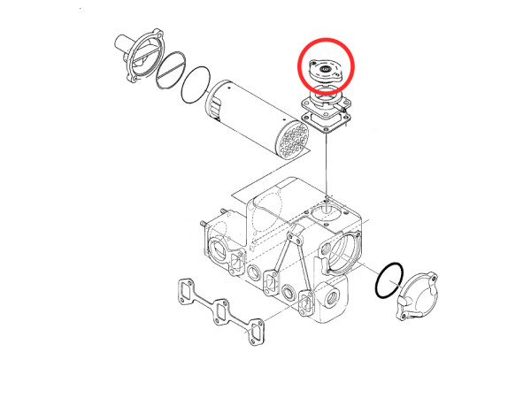 129107-44590 cap for heat exchanger