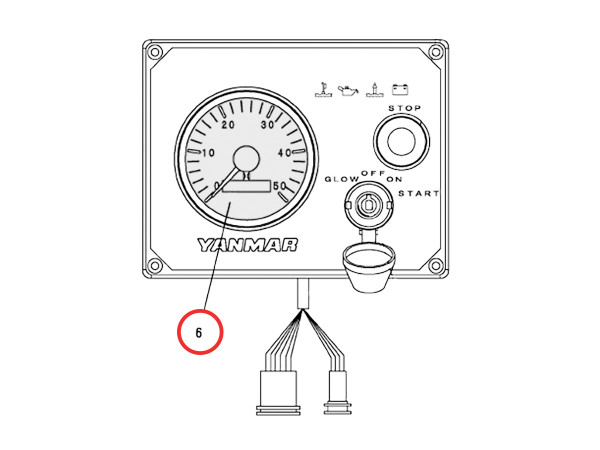 164100-50100 kierroslukumittari panel B, 0-5000 rpm