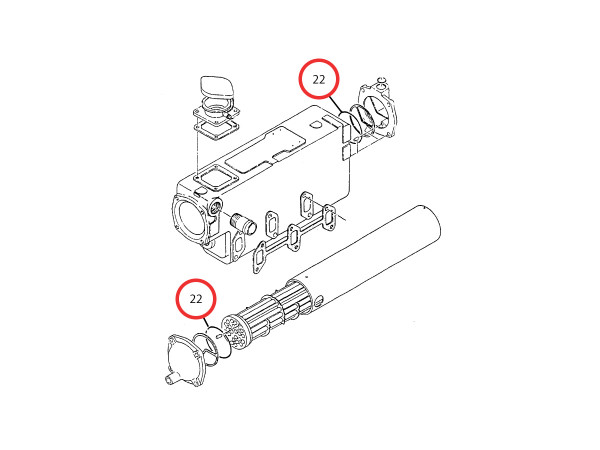 24311-000700 O -ring for heat exchanger 1A P-70.0