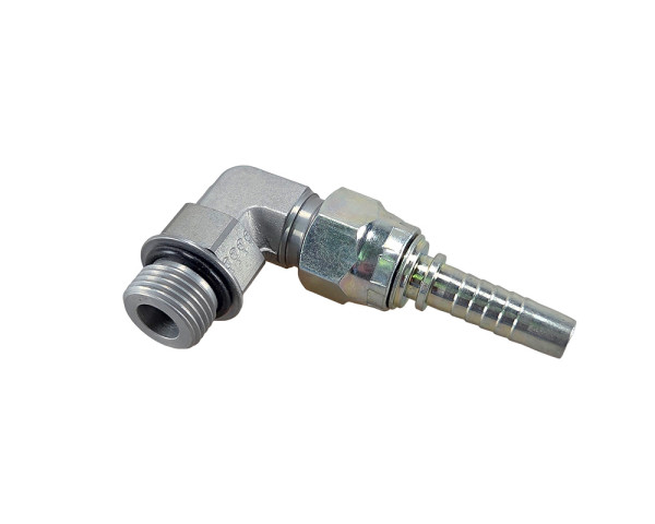 Ø 8 mm hose connector with elbow, thread 3/4-16 UNF for Racor filters Ø 8 mm hose connector with elbow, thread 3/4-16 UNF for Racor filters