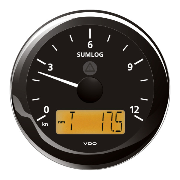 VDO Sumlog LC Ø85mm, elektronisk multifunktionslogg 12 kn