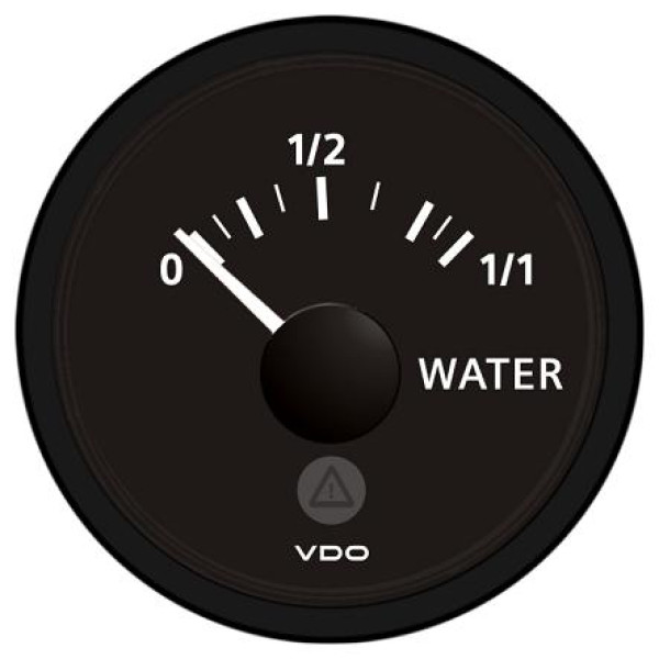 VDO Water tank gauge Ø52mm, for rod sensor
