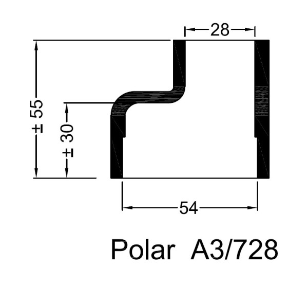 A3/728 Värmeväxlare gummylsa Polar