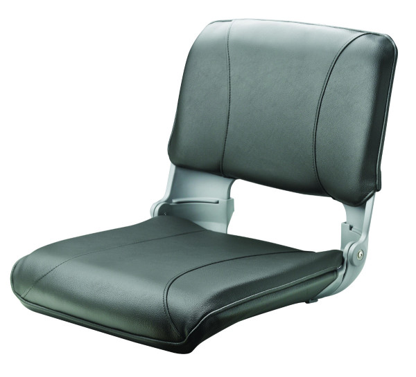 CREW Boat seat with reversible backrest, grey