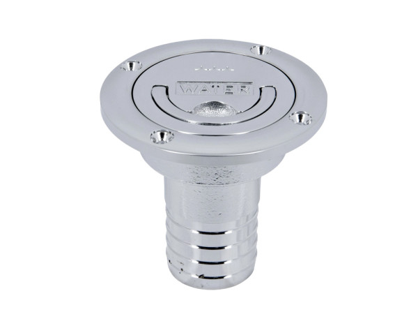 Täckskruv WATER, för 38 mm slang, med kedja, med lock Täckskruv WATER, för 38 mm slang, med kedja, med lock