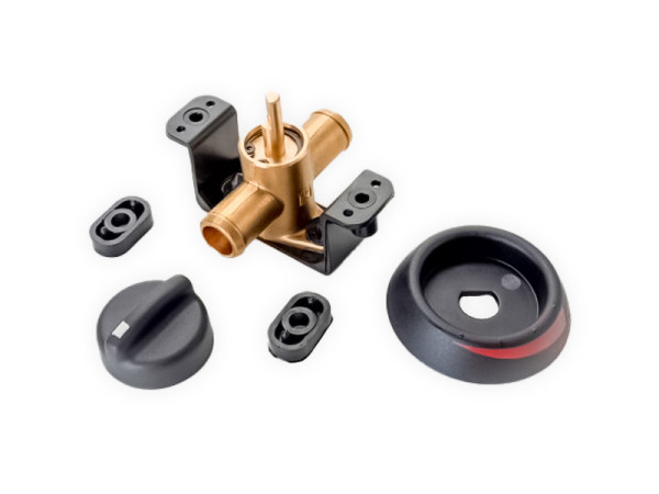 Ø16 mm hose stop valve with fixing part
