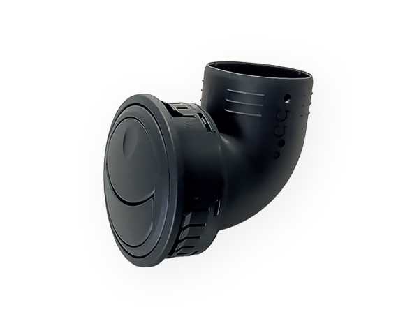 KB air intake Ø55 with corner, black KB air intake Ø55 with corner, black