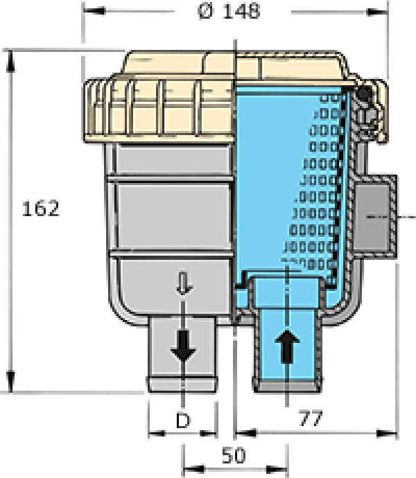 Water strainer FTR330 Ø25 mm