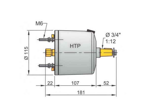 Vetus HTP20 kontrollpump för 10 mm rör