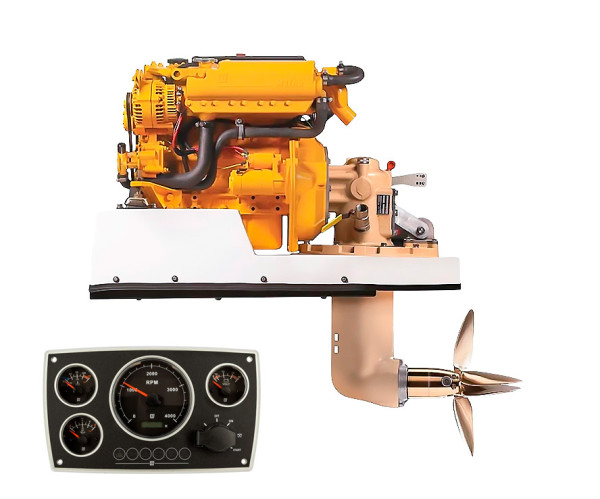 42 hp Vetus M4.45 merimoottori SP60 2.15:1SD MPA34 42 hp Vetus M4.45 merimoottori SP60 2.15:1SD MPA34