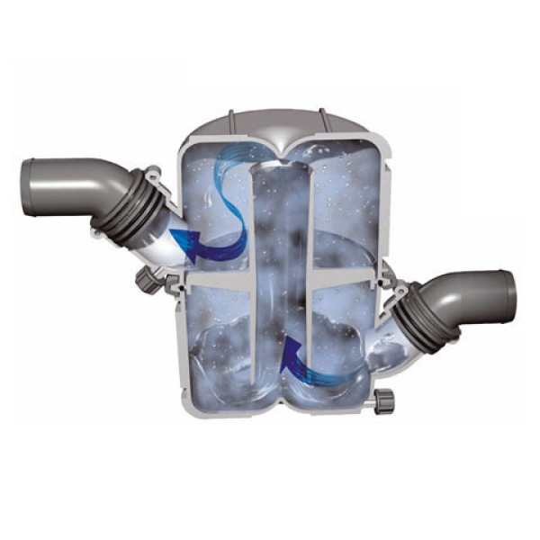 NLP45 rotatable waterlock/muffler
