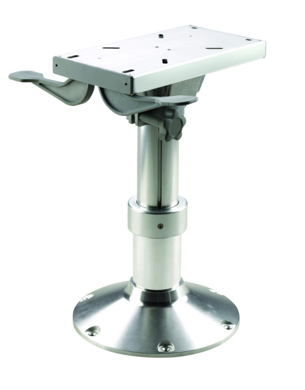 Istuinjalka 350-470 mm korkeussäädöllä ja liukulevyllä Istuinjalka 350-470 mm korkeussäädöllä ja liukulevyllä