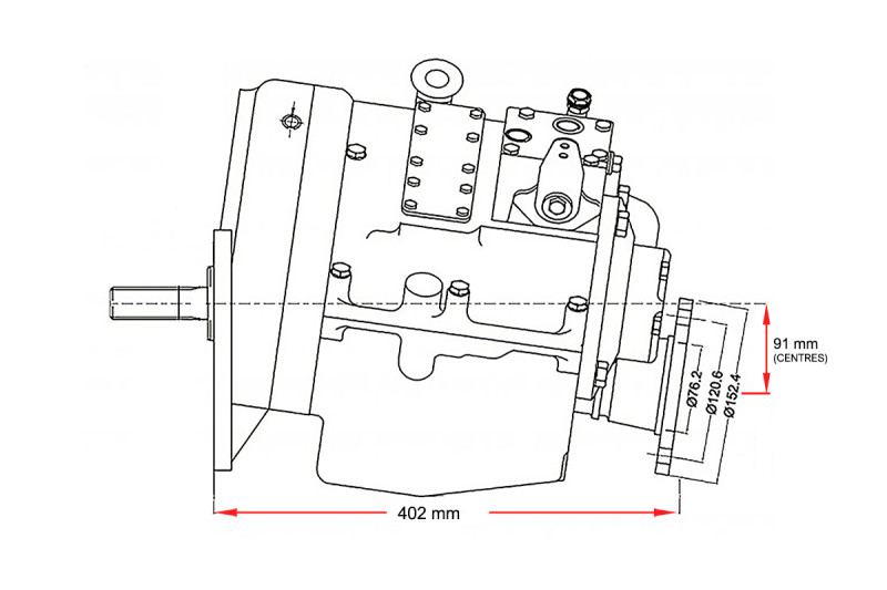 PRM 750A Hydraulic Marine Gearbox, Gear Ratio 2.90:1 PRM 750A Hydraulic Marine Gearbox, Gear Ratio 2.90:1