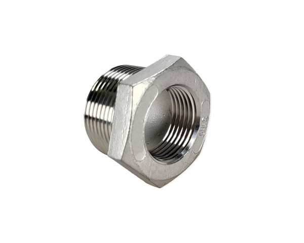 Conversion nipple G3/8 - G1/4 AISI 316 male - female Conversion nipple G3/8 - G1/4 AISI 316 male - female
