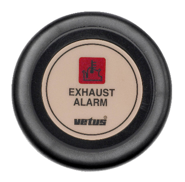 Exhaust gas heat alarm 24 V light
